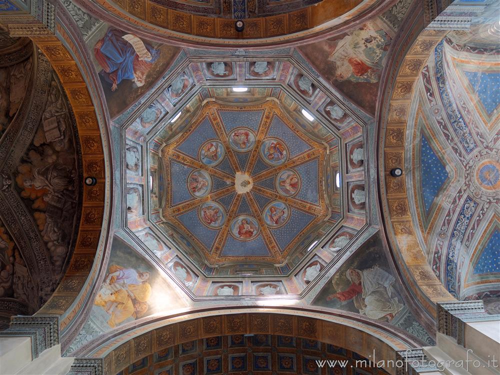 Biella (Italy) - Ceiling of the transept of the Basilica of San Sebastiano